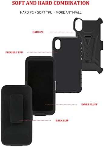 YSNZAQ Чанта-кобур с клипс за колан за Samsung Galaxy A13 / Galaxy A04S, Тежкотоварни устойчив на удари Разход