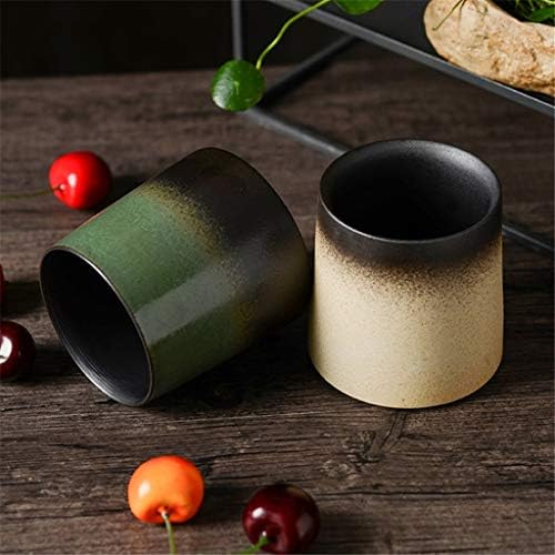 WIONC Креативните Керамични Чаши за Кафе в Японски стил, Мат Ретро Чаени Чаши, Градиент Чаша за Вода, Чаша за