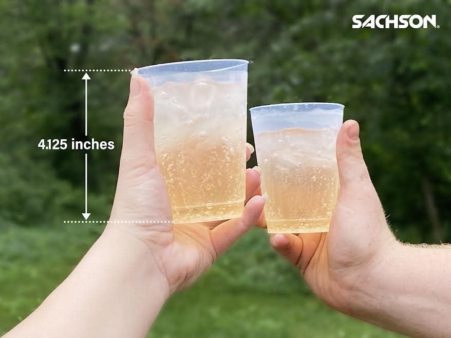 Матова пластмаса SACHSON 16 грама. Чаши за напитки - 24 опаковки за Еднократна употреба, Бирени чаши за партита,