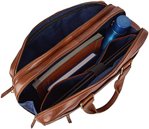 Мъжка чанта през рамо от естествена кожа МАРК PETER Sydney |Мъжка Чанта за лаптоп 15,6 инча | Мъжка Чанта-портфейл