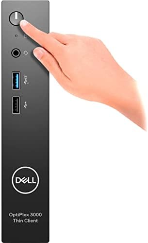 Тънък клиент Dell OptiPlex 3000 Intel Celeron N5105 четирибандов (4 ядра) с честота 2 Ghz - черен