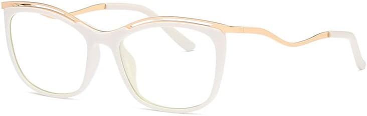 Квадратни очила за четене RESVIO за женските и Мъжките Считывателей ръчно изработени с Пружинным панти в Бял цвят