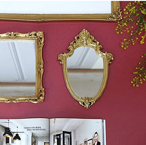 Декоративно стенно огледало Funerom в ретро стил с размер на 11,6 х 9 см във формата на златен щит