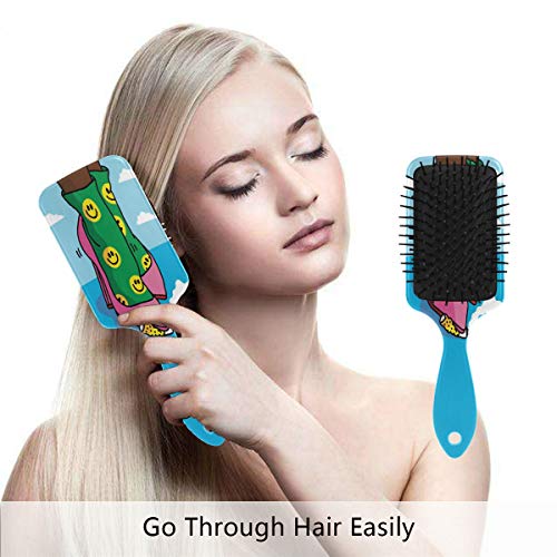 Четка за коса на въздушна възглавница Vipsk, Пластмасов Цветна четка за пушачи Момичета, Подходящ за добър масаж