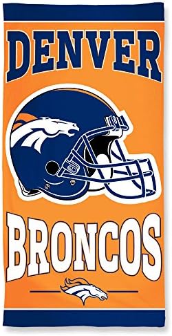 Плажна кърпа от влакна NFL Denver Broncos, 9 паунда /30 x 60