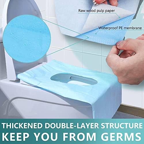Еднократна Калъф За седалката на тоалетната чиния, 30 Опаковки за Еднократна употреба Непромокаеми Покривала