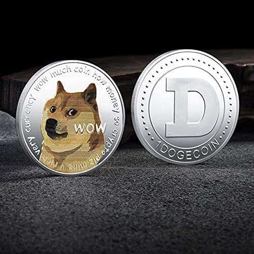 1 унция Златни Възпоменателни монети Dogecoin сребърно покритие са подбрани Монета Dogecoin 2021 Ограничена