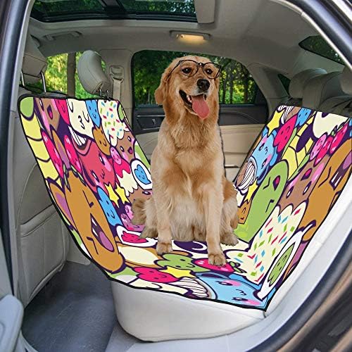 ENEVOTX Калъф За седалка Кучета Обичай Карикатура Рисованный Стил Дизайн Печат Седалките на колата за Кучета