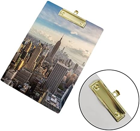 Пластмасов Буфер Формат А4 за писма, Empire State Building, Ню Йорк, Клипборды за студенти, Учители, Училищни