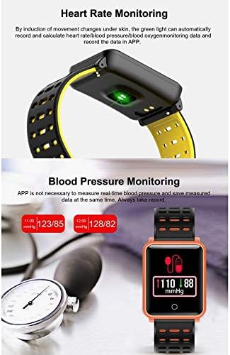 Смарт часовник с екран, 1.3, на Сърдечната честота, Кръвното налягане, IP68, Водоустойчив, Със защита От загуба