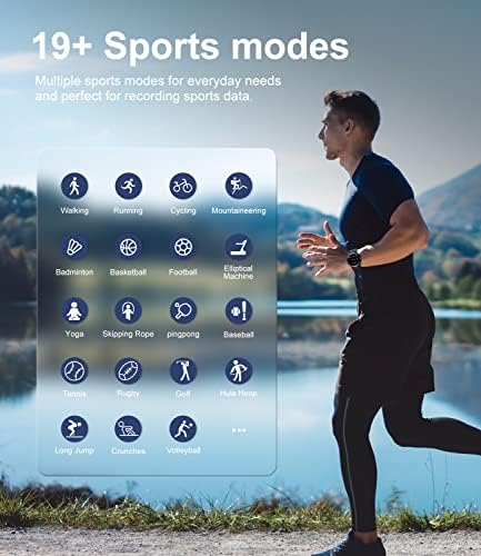Смарт часовници SIEMENS за Android, iPhone, Цветен дисплей 1,32 инча, 14 дни живот на батерията, 19 спортни