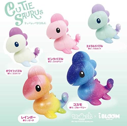 Мека играчка-динозавър ibloom Cutie Saurus, бавно се издига (изумрудено пузырчатый, зелено и лилаво, с аромат