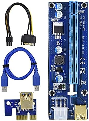 Съединители 1-10 бр. TISHRIC PCI PCI-E PCIE Странично 009S 6Pin за SATA 1X 16X USB3.0 6Pin Видео карта Хранене