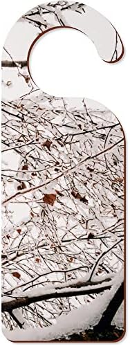 Вратата се закачалка Azeeda Снежните клони на дървото 200 mm x 72 mm (DH00005370)