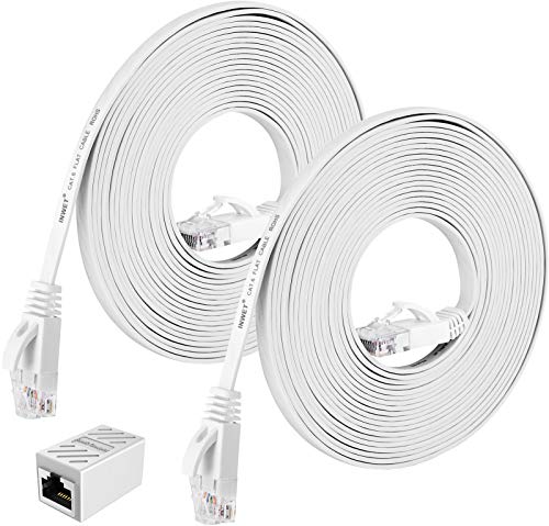 Ethernet кабел Cat6, Плосък Мрежов кабел с rj-45 жак, Високоскоростен Мрежов LAN кабел с един соединителем RJ-45,