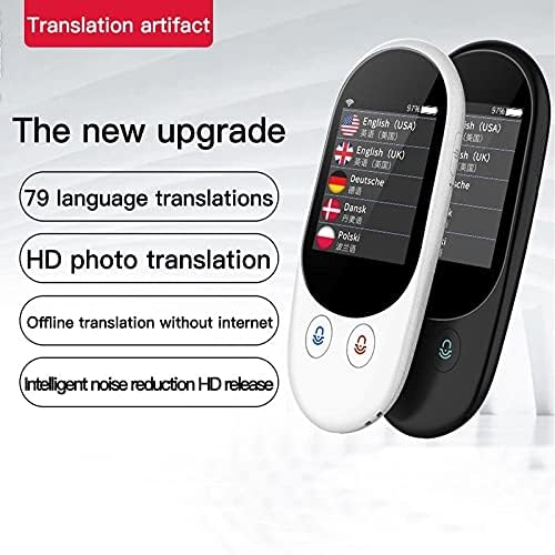WETYG Smart незабавен гласов преводач за сканиране на снимки с докосване на екрана 2.4 инча, поддръжка на автономен