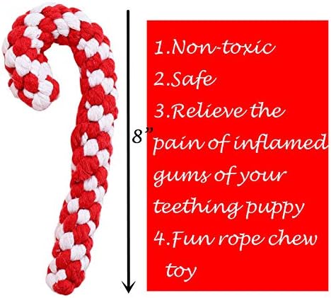 4 Опаковане на Коледни играчки за Кучета за Малки Кучета, Коледни Подаръци за Кучета