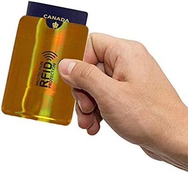 RARITYUS 60ШТ RFID Холограма Блокер Ръкави Държач за Карти Блокиране на Банката Противоугонный Портфейл Защитен Калъф за Сигурност на Кредитни Карти Предотвратяване на ?