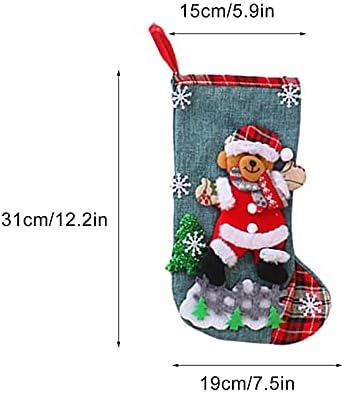 YIISU TNFFIT Модни Коледни Чорапи Подаръчен Пакет С Коледните Модел Коледна Украса