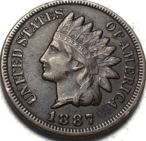 1887 P Продавачът индийски Цента на формата на главата на Пени Много Добър
