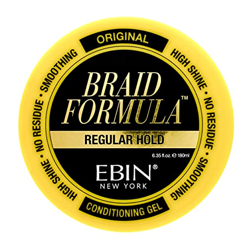 Кондиционирующий гел EBIN NEW YORK Braid Formula, Оригинална / Нормална фиксация, 6,35 унция / 180 мл – Почистващ