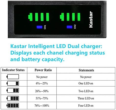 Зарядно устройство Kastar NP-FV100 LTD2 USB, съвместимо с акумулаторна батерия Sony NP-FV30, NP-FV40, NP-FV50,