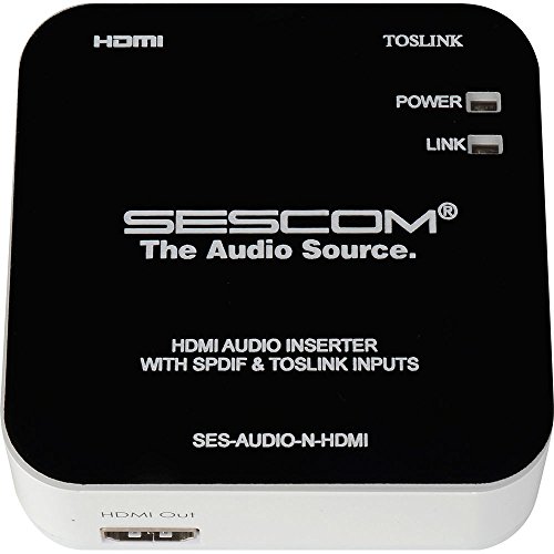 Устройство за въвеждане на аналогов звук Sescom L/R RCA и TOSLINK-HDMI
