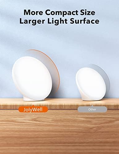 Лампа за светлинна терапия JolyWell, Не пропускающая ултравиолетови, 10000 Апартамент, Сензорно управление с
