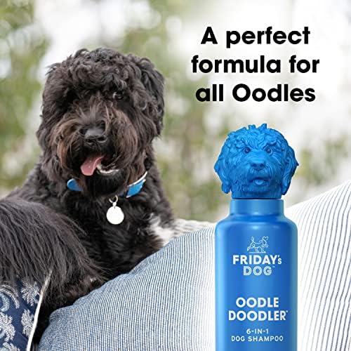 Friday's Dog Малки Doodler | Шампоан за кучета 6 в 1 | Изчиства, Обезмирисяване, Овлажнява, Успокоява, Защитава,