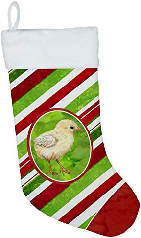 Carolin's Treasures SB3141-CS Baby Chicken Леденцовая Бастун Празничен Коледен Чорапи, Чорапи за висящи пред